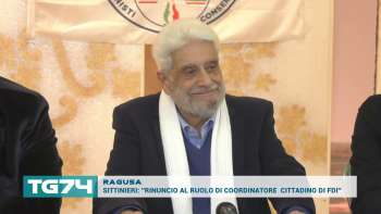 RAGUSA - SITTINIERI: ''RINUNCIO AL RUOLO DI COORDINATORE  CITTADINO DI FDI''