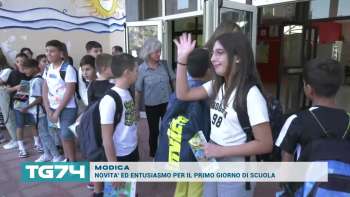 MODICA - NOVITA' ED ENTUSIASMO PER IL PRIMO GIORNO DI SCUOLA
