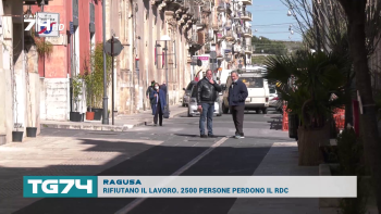 RAGUSA - RIFIUTANO IL LAVORO. 2500 PERSONE PERDONO IL RDC