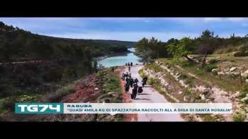 RAGUSA - 'QUASI 4MILA KG DI SPAZZATURA RACCOLTI ALL A DIGA DI SANTA ROSALIA''