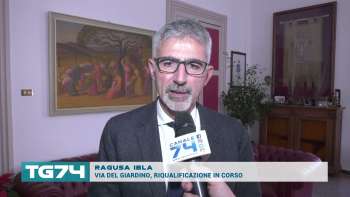 RAGUSA IBLA - VIA DEL GIARDINO, RIQUALIFICAZIONE IN CORSO