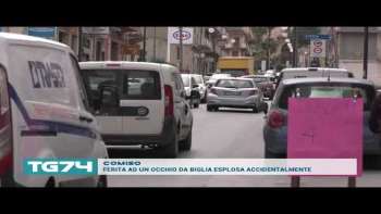 COMISO - FERITA AD UN OCCHIO DA BIGLIA ESPLOSA ACCIDENTALMENTE