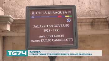 RAGUSA - LETTURA TARGHE E VIDEOSORVEGLIANZA, SIGLATO PROTOCOLLO