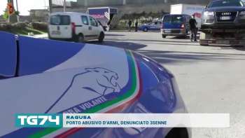 RAGUSA - PORTO ABUSIVO D'ARMI, DENUNCIATO 35ENNE