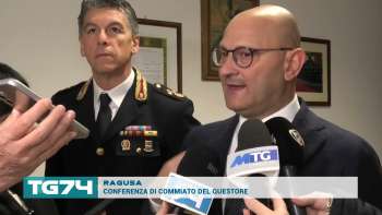 RAGUSA - CONFERENZA DI COMMIATO DEL QUESTORE