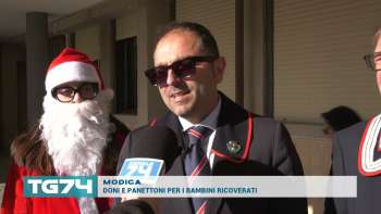MODICA - DONI E PANETTONI PER I BAMBINI RICOVERATI