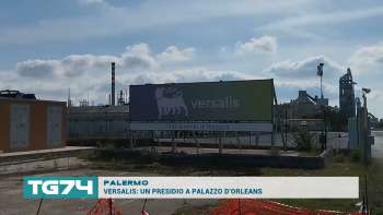 PALERMO - VERSALIS, UN PRESIDIO A PALAZZO D'ORLEANS