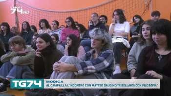 MODICA, AL CAMPAILLA L'INCONTRO CON MATTEO SAUDINO ''RIBELLARSI CON FILOSOFIA''