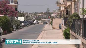 DONNALUCATA - SOFFOCA DURANTE LA CENA, MUORE 44ENNE