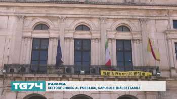 RAGUSA - SETTORE CHIUSO AL PUBBLICO, CARUSO: E' INACCETTABILE