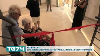POZZALLO - ELKE TORNA AD ESPORRE DOPO 50 ANNI, LA MOSTRA E' UN ATTO D'AMORE
