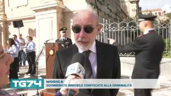 MODICA, SGOMBERATO IMMOBILE CONFISCATO ALLA CRIMINALITÀ